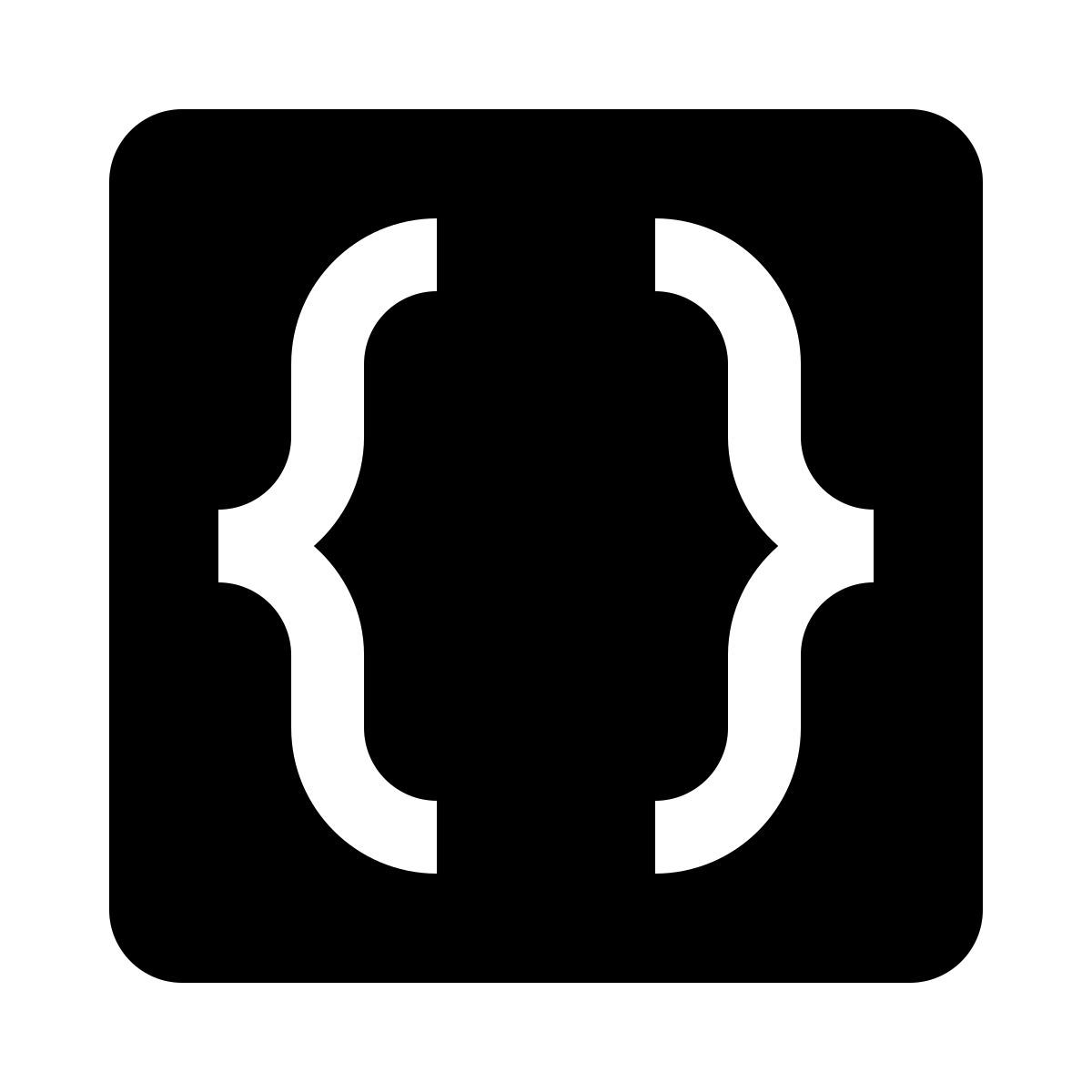 code braces icon
