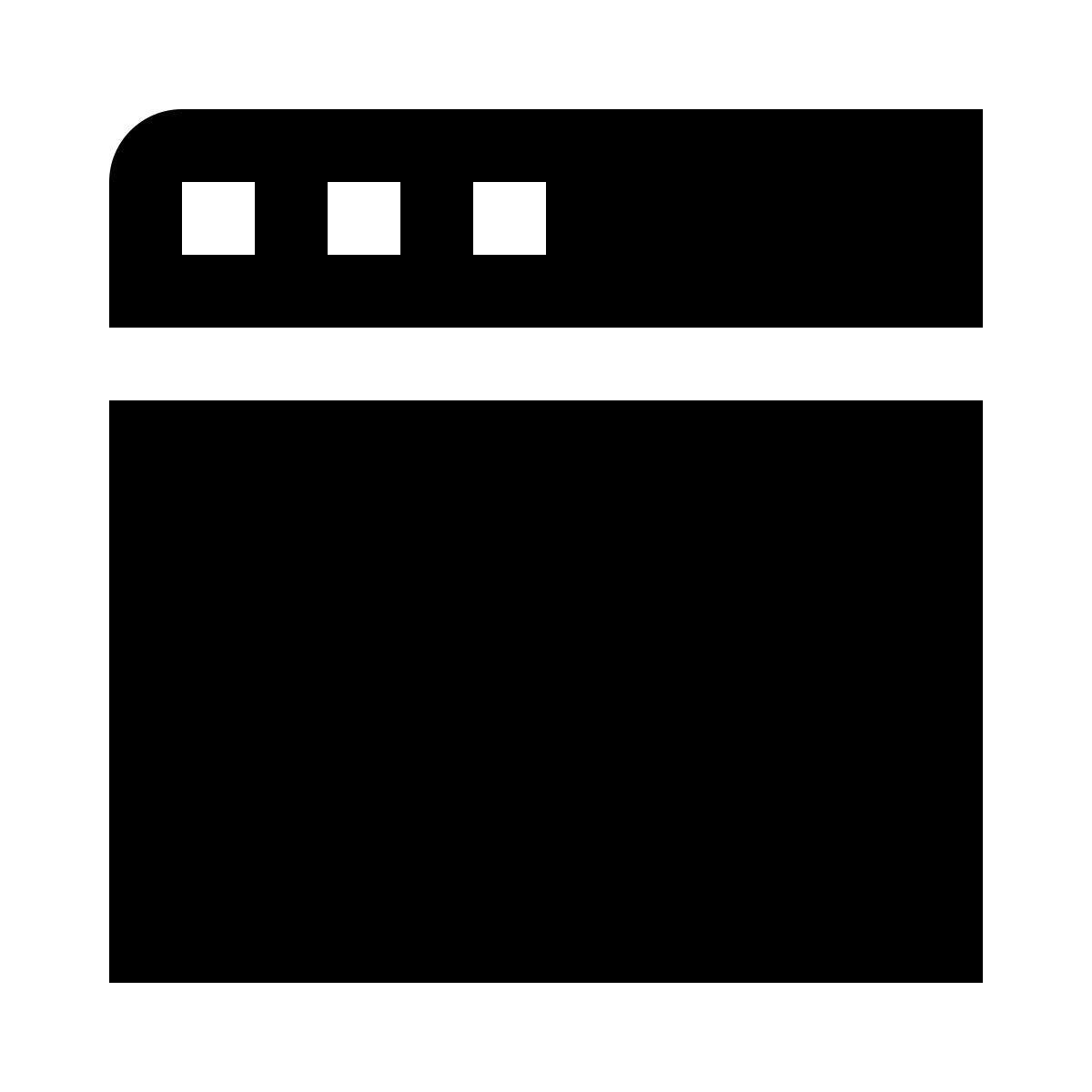 blank webpage icon