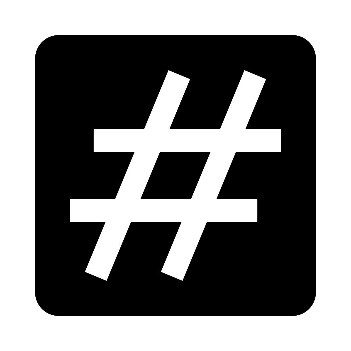 hashtag icon