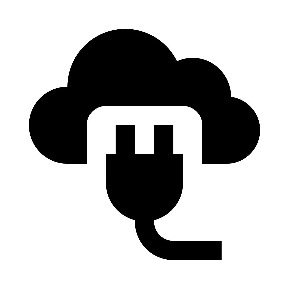 cloud plug icon
