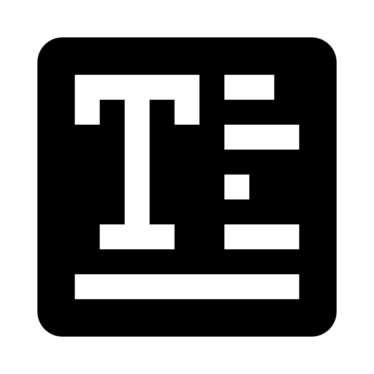 text block icon