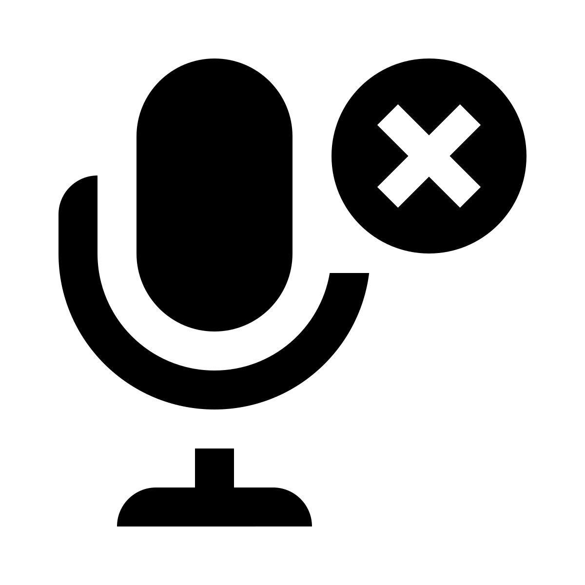 mute microphone icon