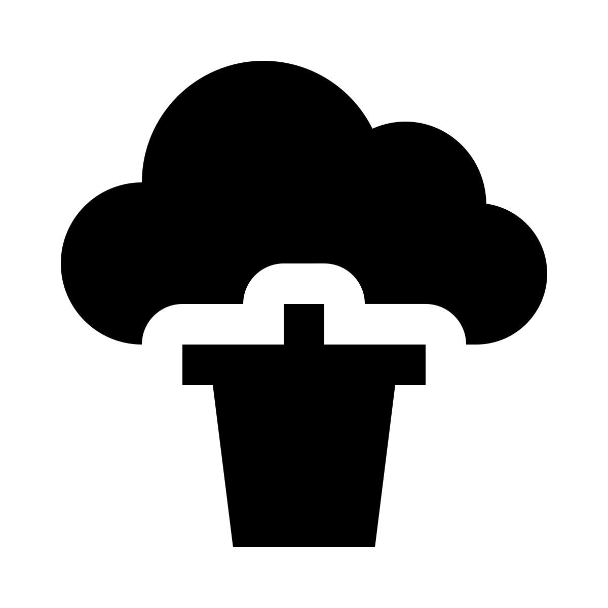 remove cloud icon