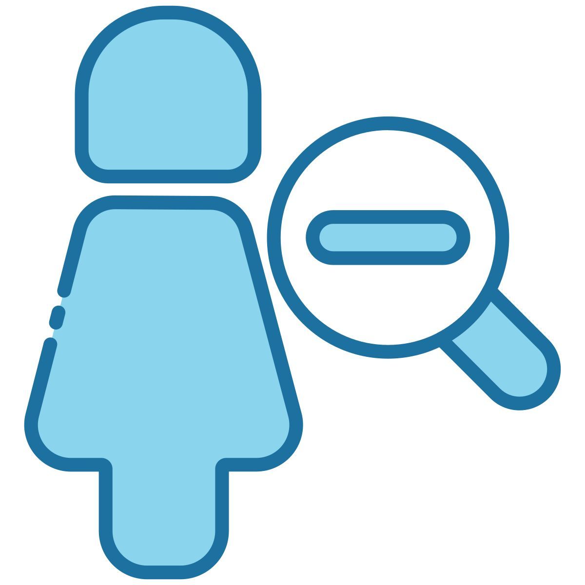 zoom out icon