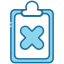 external rejected-approved-and-rejected-bearicons-blue-bearicons-1 icon