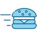 external Burger-food-delivery-bearicons-blue-bearicons icon