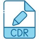 external CDR-file-extension-bearicons-blue-bearicons icon