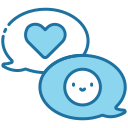 external Communication-happiness-bearicons-blue-bearicons icon
