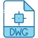 external DWG-file-extension-bearicons-blue-bearicons icon