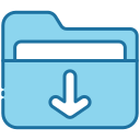 external Download-folder-bearicons-blue-bearicons icon