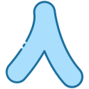 external Eight-arabic-alphabet-bearicons-blue-bearicons icon