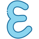 external Epsilon-greek-alphabet-bearicons-blue-bearicons icon