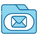 external Folder-email-bearicons-blue-bearicons icon
