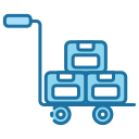 external Forklift-post-office-bearicons-blue-bearicons icon