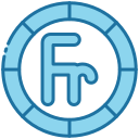 external Franc-currency-bearicons-blue-bearicons icon