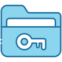 external Key-folder-bearicons-blue-bearicons icon