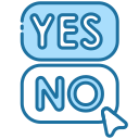 external No-yes-or-no-bearicons-blue-bearicons-2 icon