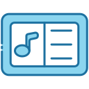 external Playlist-audio-and-video-bearicons-blue-bearicons-2 icon