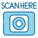 external SCAN-HERE-capsule-hotel-bearicons-blue-bearicons icon