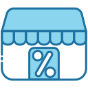 external Shop-discount-day-bearicons-blue-bearicons icon