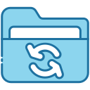 external Sync-folder-bearicons-blue-bearicons icon