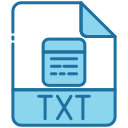 external TXT-file-extension-bearicons-blue-bearicons icon