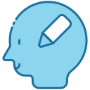 external Write-human-mind-bearicons-blue-bearicons icon