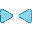external mirror-graphic-design-bearicons-blue-bearicons icon