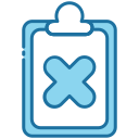 external rejected-approved-and-rejected-bearicons-blue-bearicons-1 icon