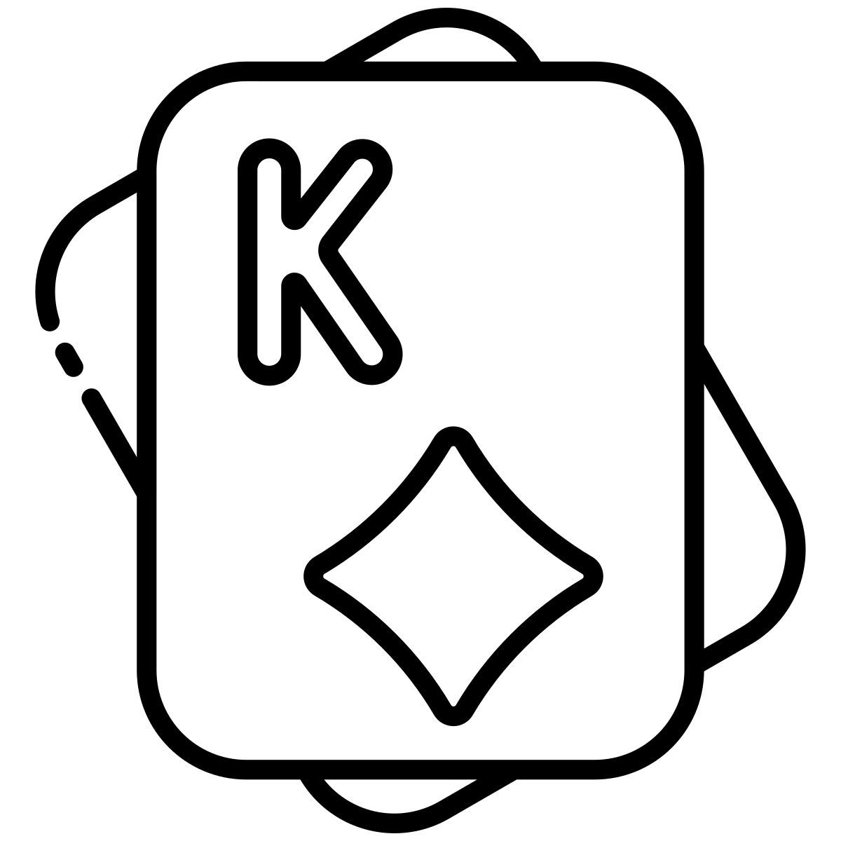 4 king of diamond icon