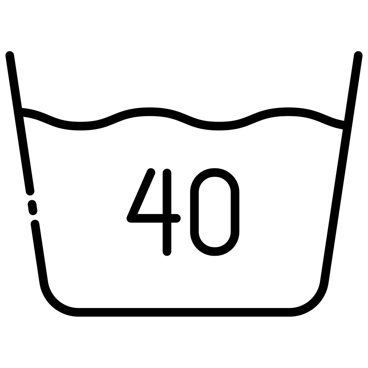 40 degree wash icon