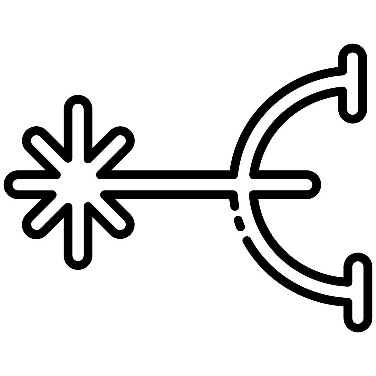 starred trident icon