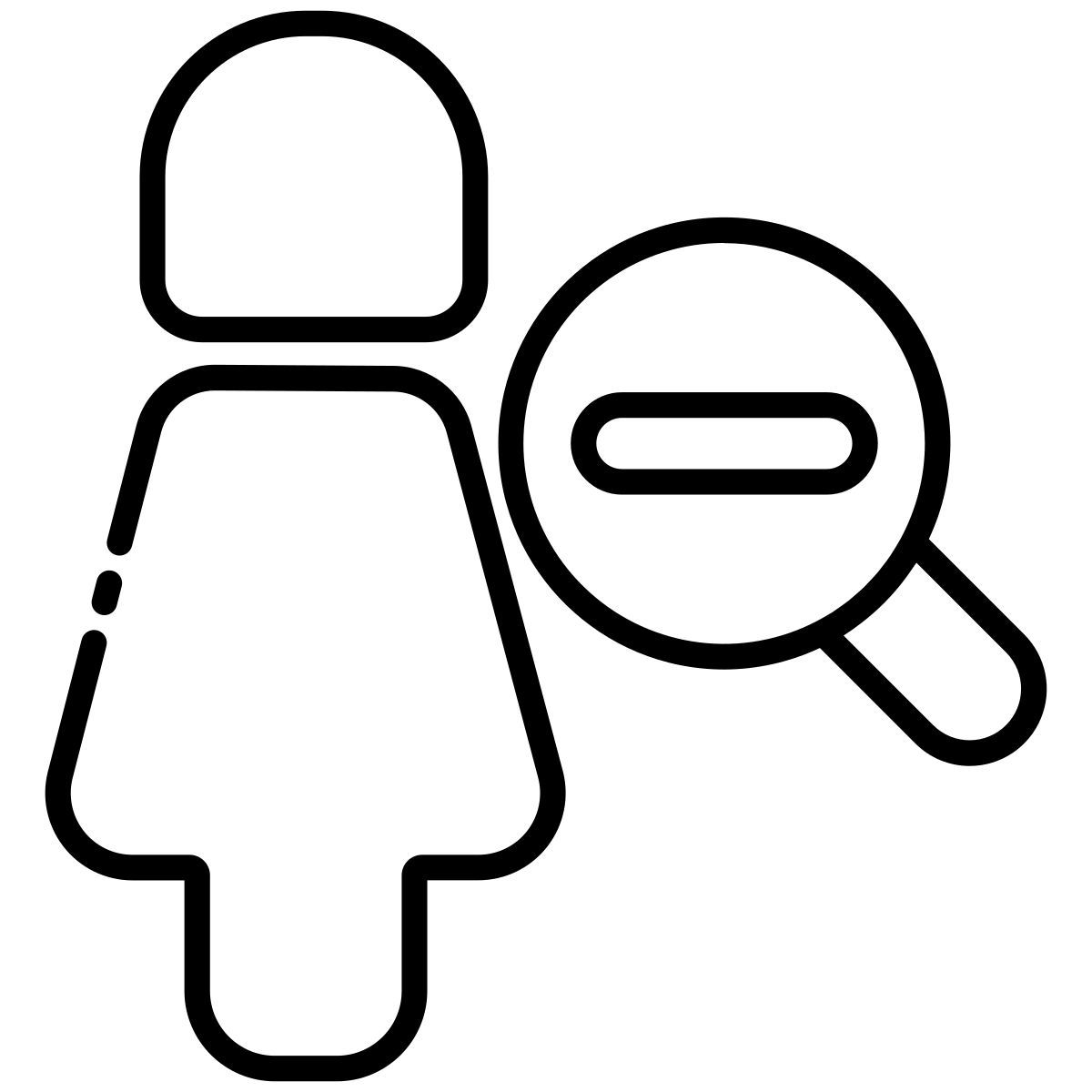 zoom out icon