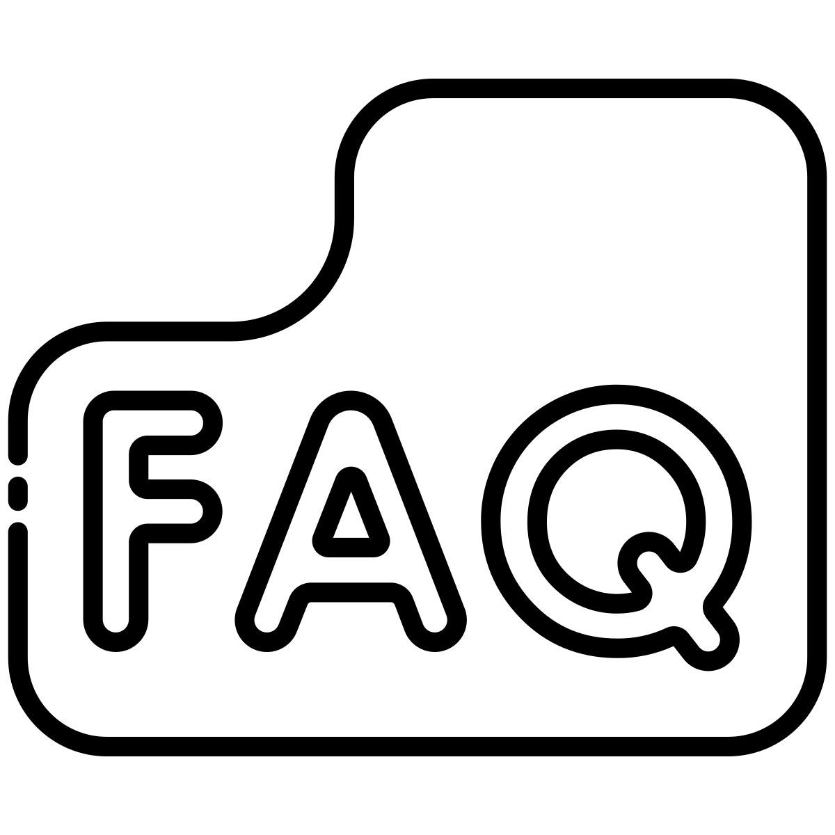 häufig gestellte fragen icon