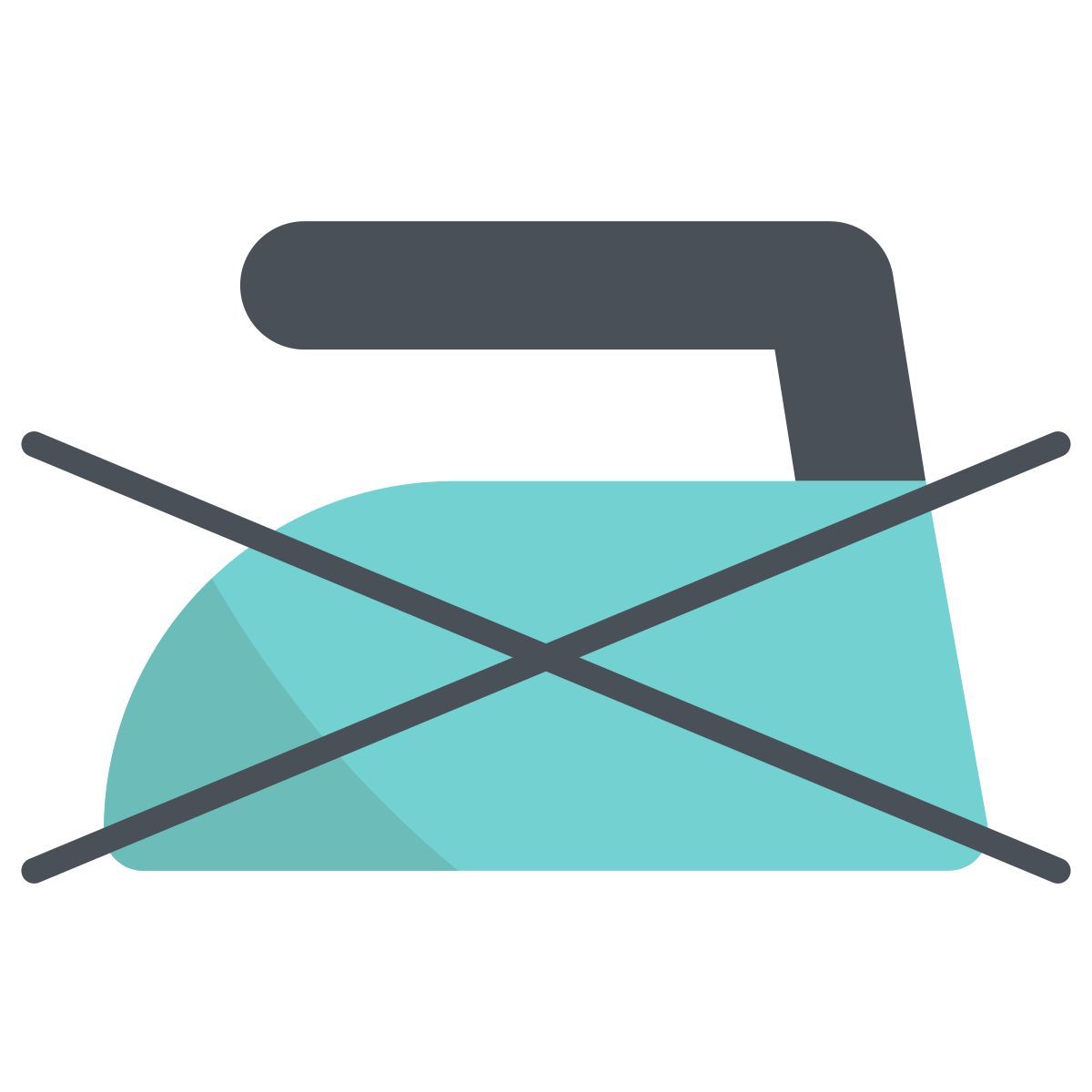 do not iron icon