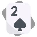 external 56-Two-of-Spades-playing-cards-bearicons-flat-bearicons icon