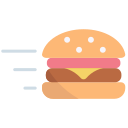 external Burger-food-delivery-bearicons-flat-bearicons icon