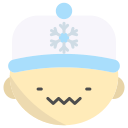 external Cold-emojis-bearicons-flat-bearicons icon
