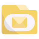 external Folder-email-bearicons-flat-bearicons icon