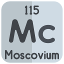 external Moscovium-periodic-table-bearicons-flat-bearicons icon