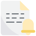 external Notification-file-and-document-bearicons-flat-bearicons icon