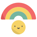 external Rainbow-happiness-bearicons-flat-bearicons icon