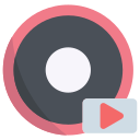 external Video-Play-audio-and-video-bearicons-flat-bearicons-2 icon