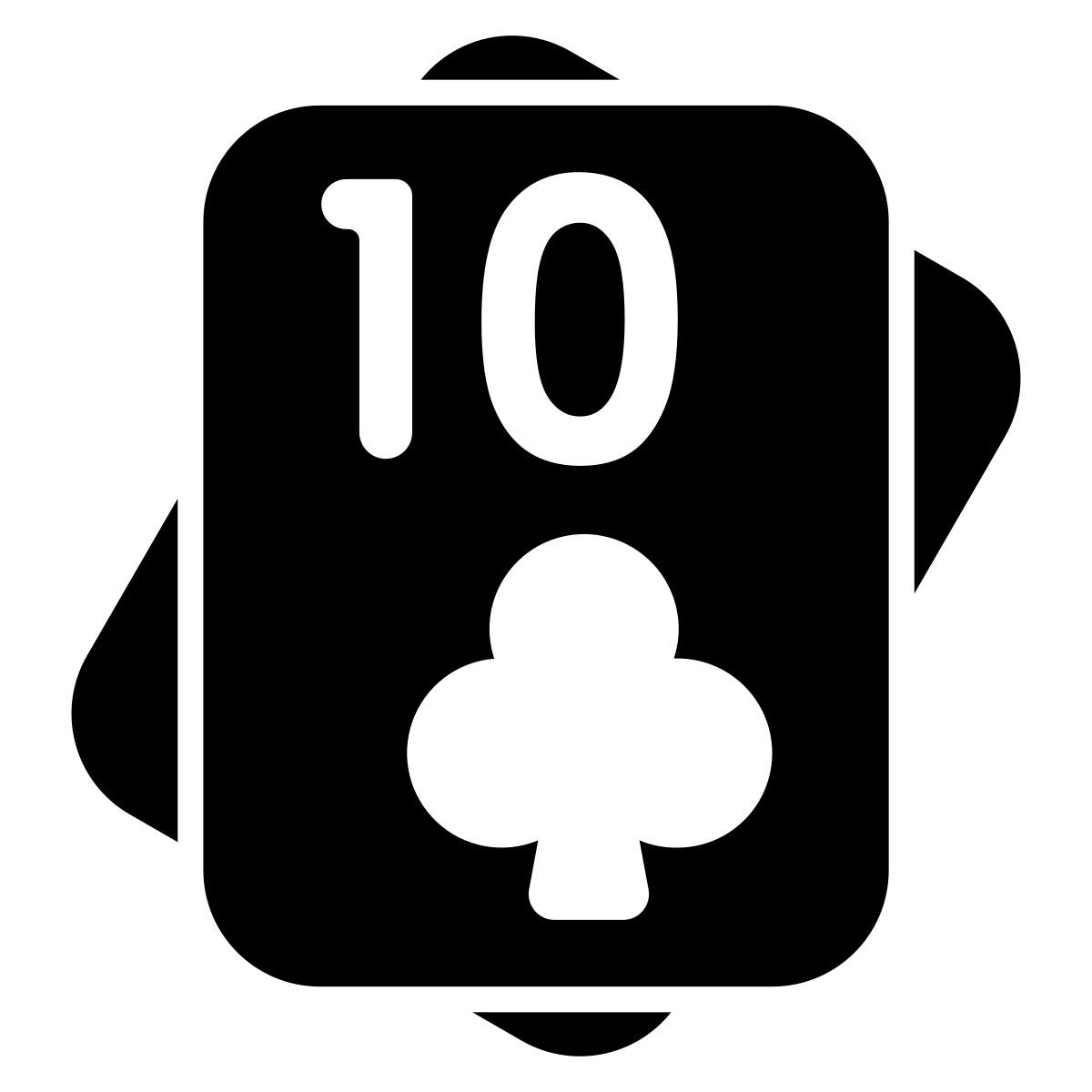 22 ten of clubs icon