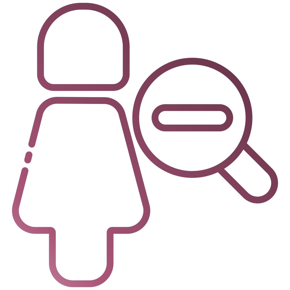 zoom out icon