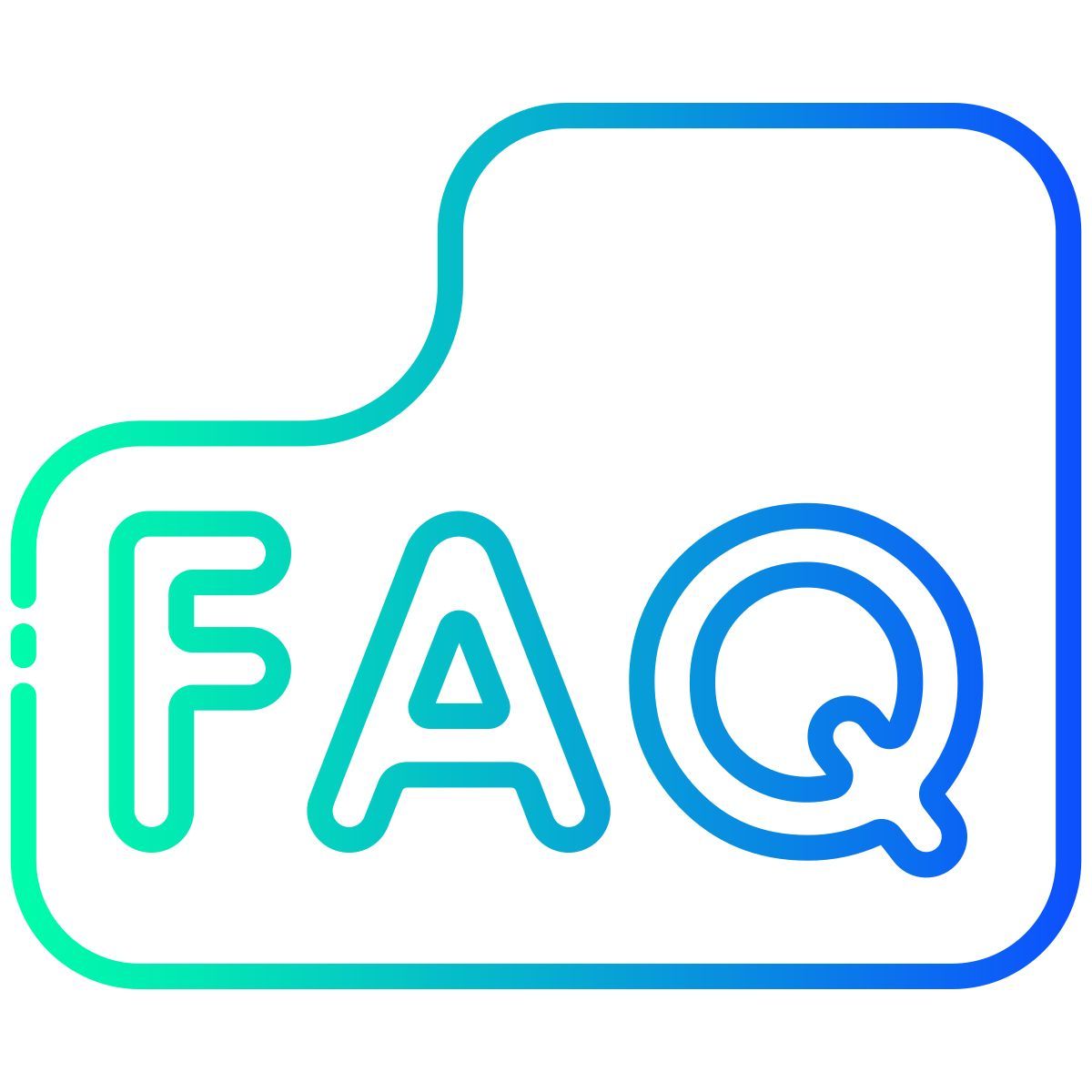 häufig gestellte fragen icon