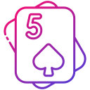 external 44-Five-of-Spades-playing-cards-bearicons-gradient-bearicons icon