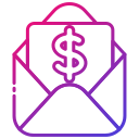 external Bill-email-bearicons-gradient-bearicons icon