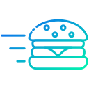 external Burger-food-delivery-bearicons-gradient-bearicons icon