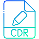 external CDR-file-extension-bearicons-gradient-bearicons icon